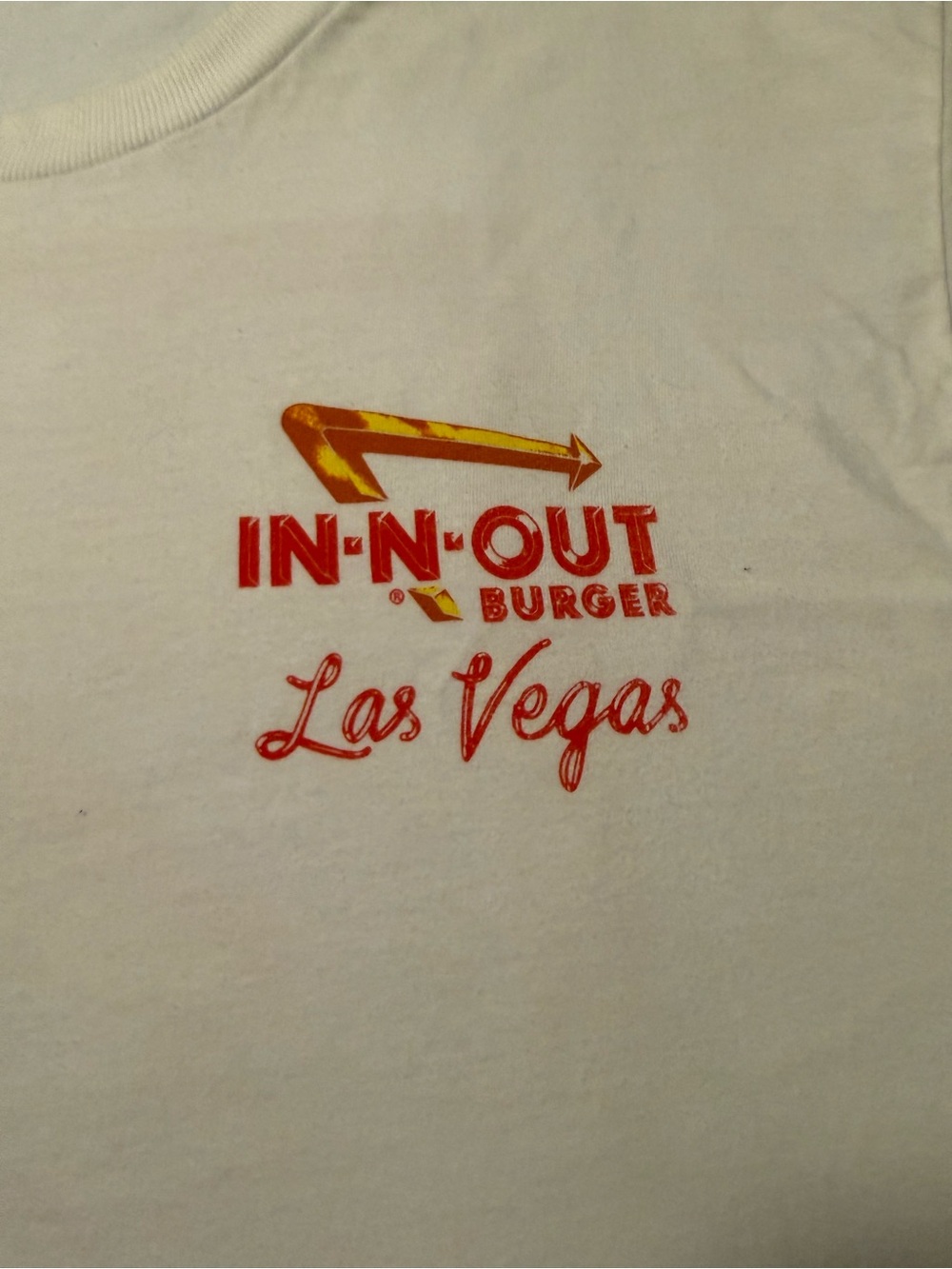 Las Vegas White Logo Tee